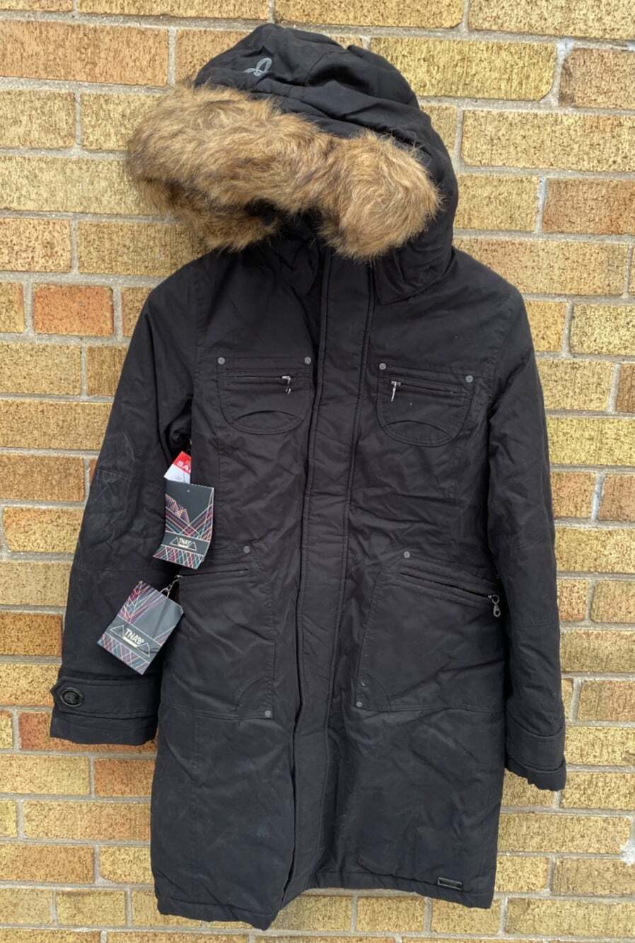 BRAND NEW WITH TAGS 2012 TNA The Verbier Parka Coat Jacket XS Fur Lined Aritzia